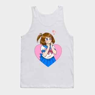 Just A Girl with Hearts Tank Top